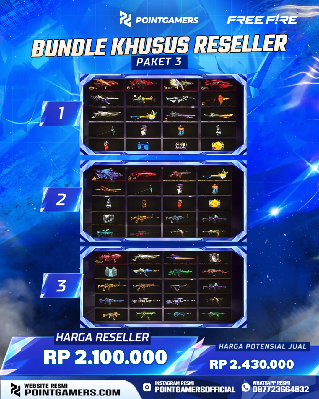 FFR002 - BUNDLE FF AUTO BOOYAH