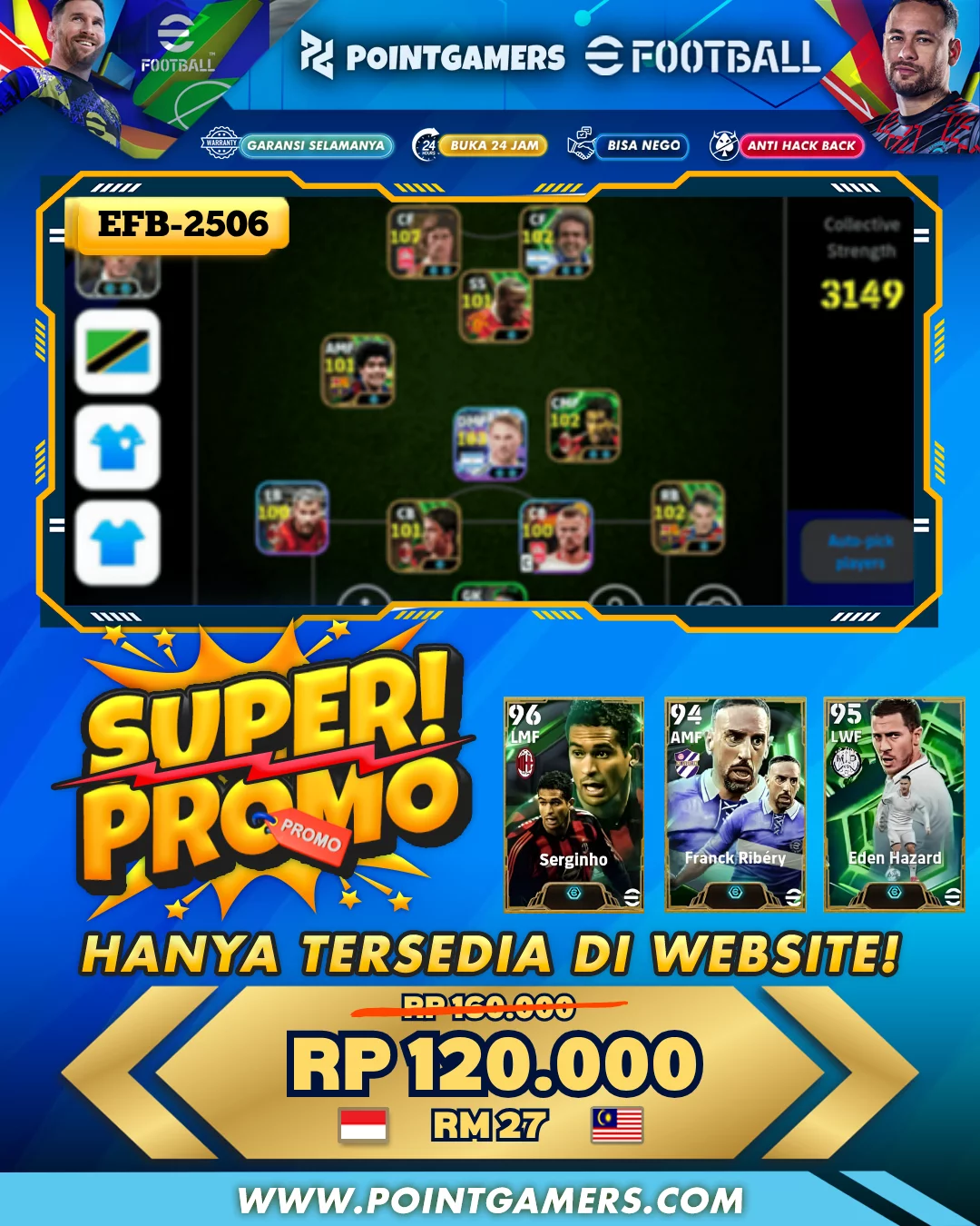 EFB-2506 - PROMO FRANCK RIBERY 99