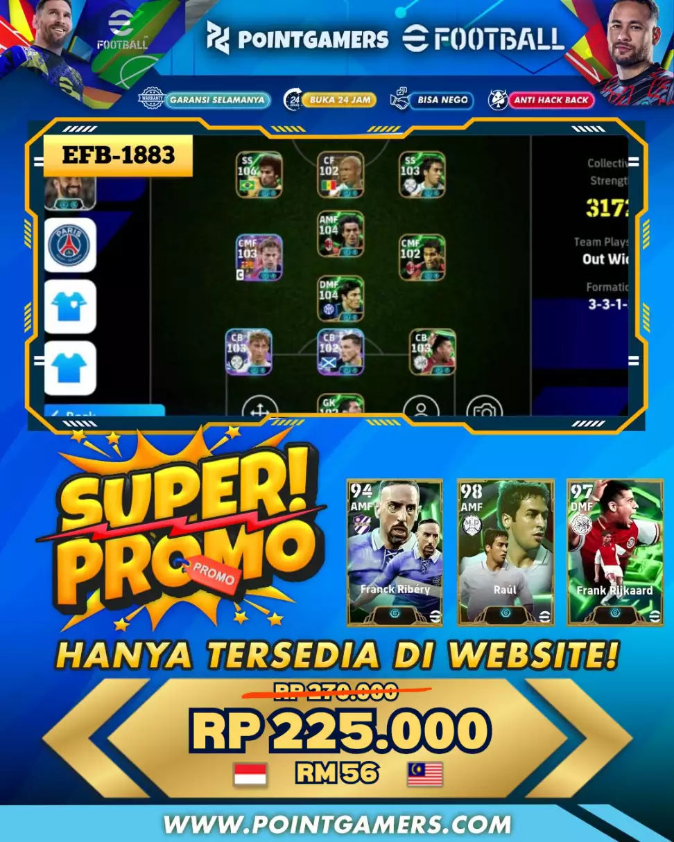 EFB-1883 - PROMO FRANCK RIBERY 99