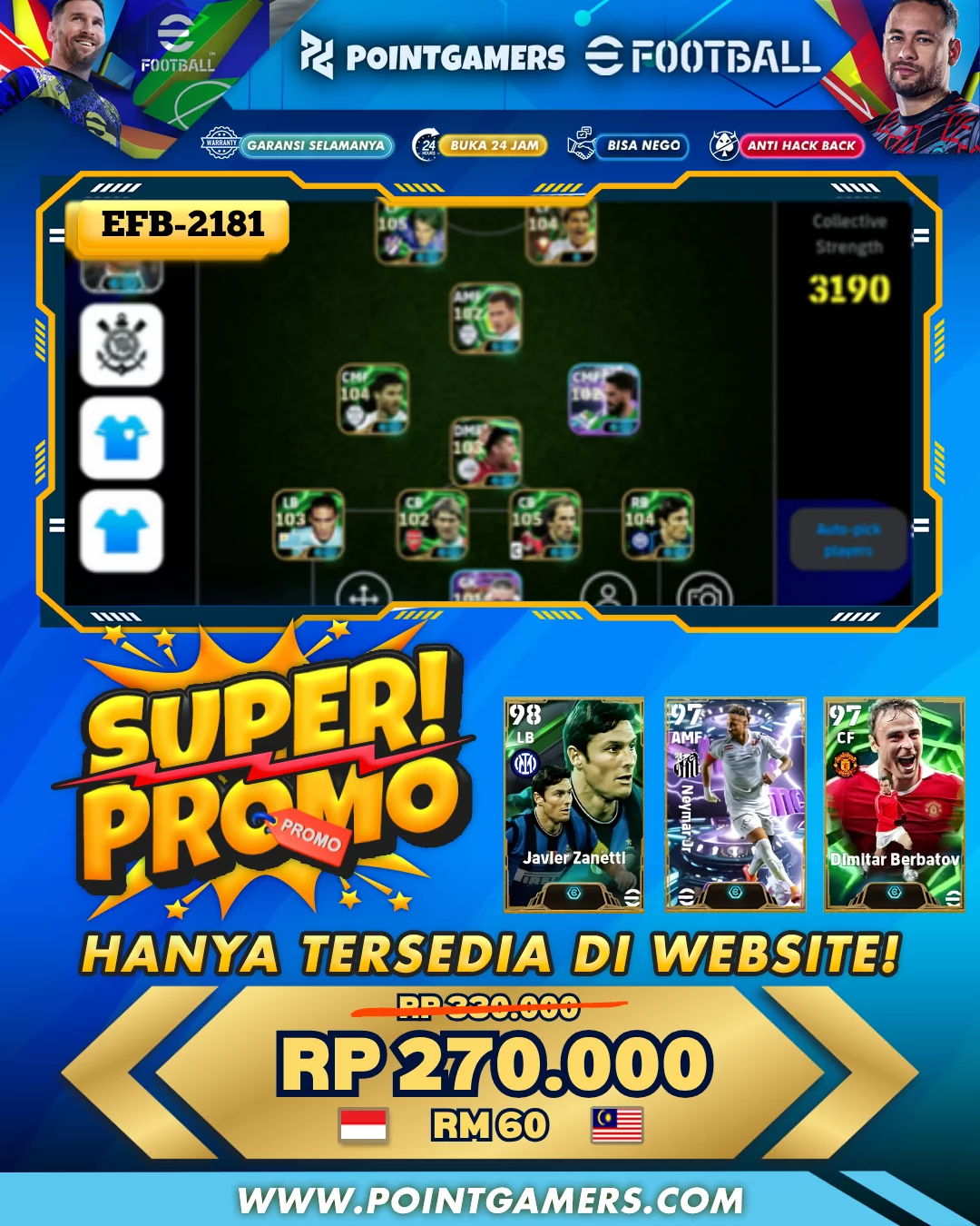 EFB-2181 - PROMO JAVIER ZANETTI 98