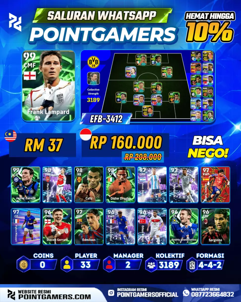 EFB-3412 - FRANK LAMPARD 99