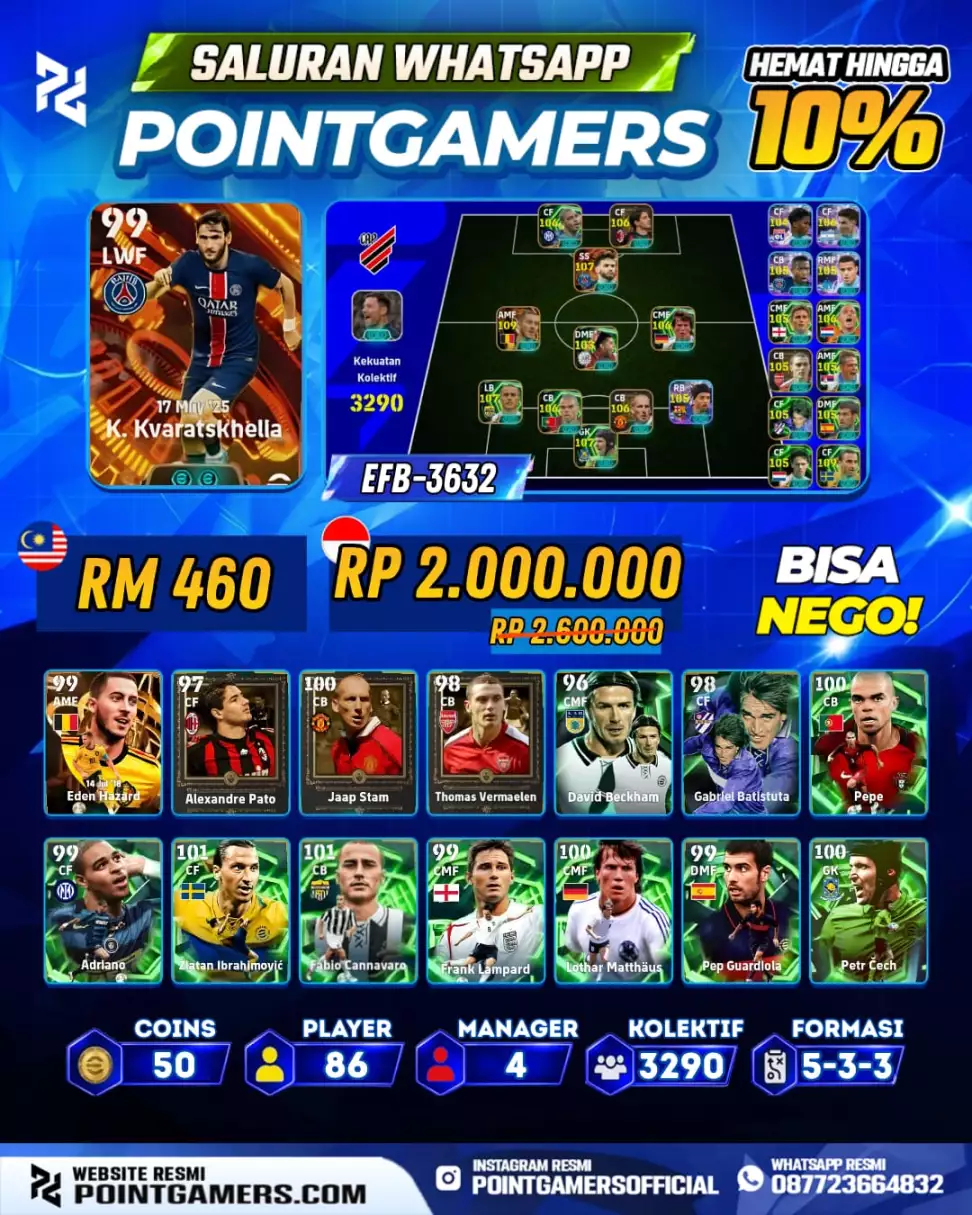 EFB-3632 - KVARATSKHELLA 99, EDEN HAZARD 99