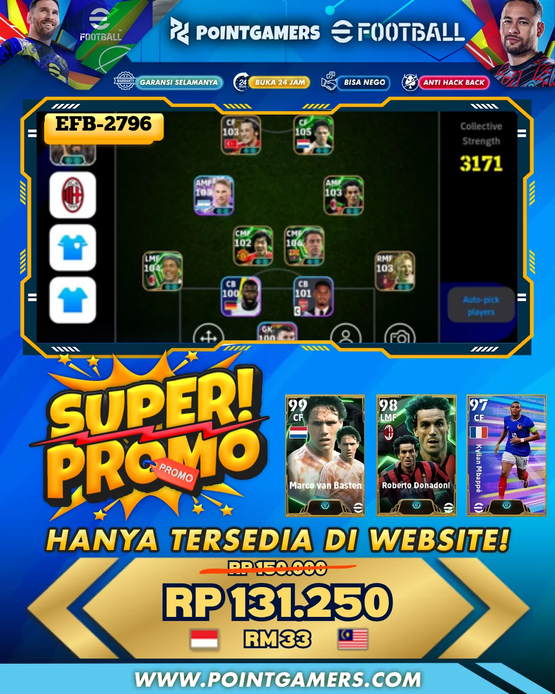 EFB-2796 - PROMO XAVI 99