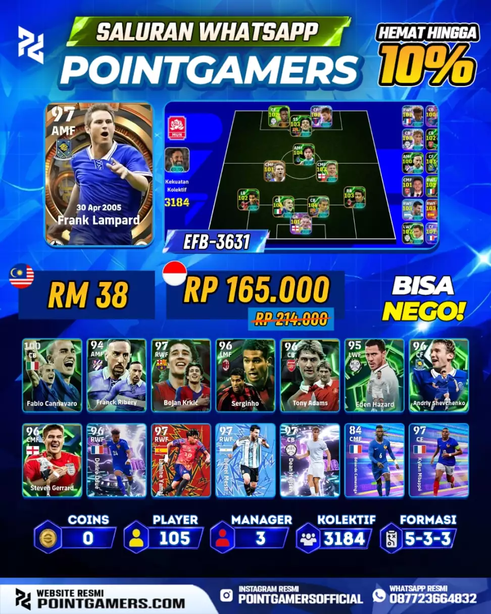 EFB-3631 - FRANK LAMPARD 97