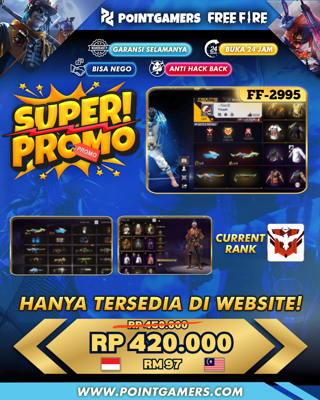FF-2995 - PROMO OTW 1 EVO MAX , SG² MAMBA 2RASA