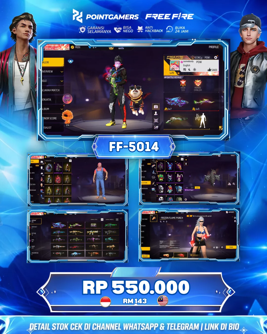FF5014 - EVO ADA 2 MAX 1, SG2 3 RASA , LUMUT, MAMBA, PELURU SUCI