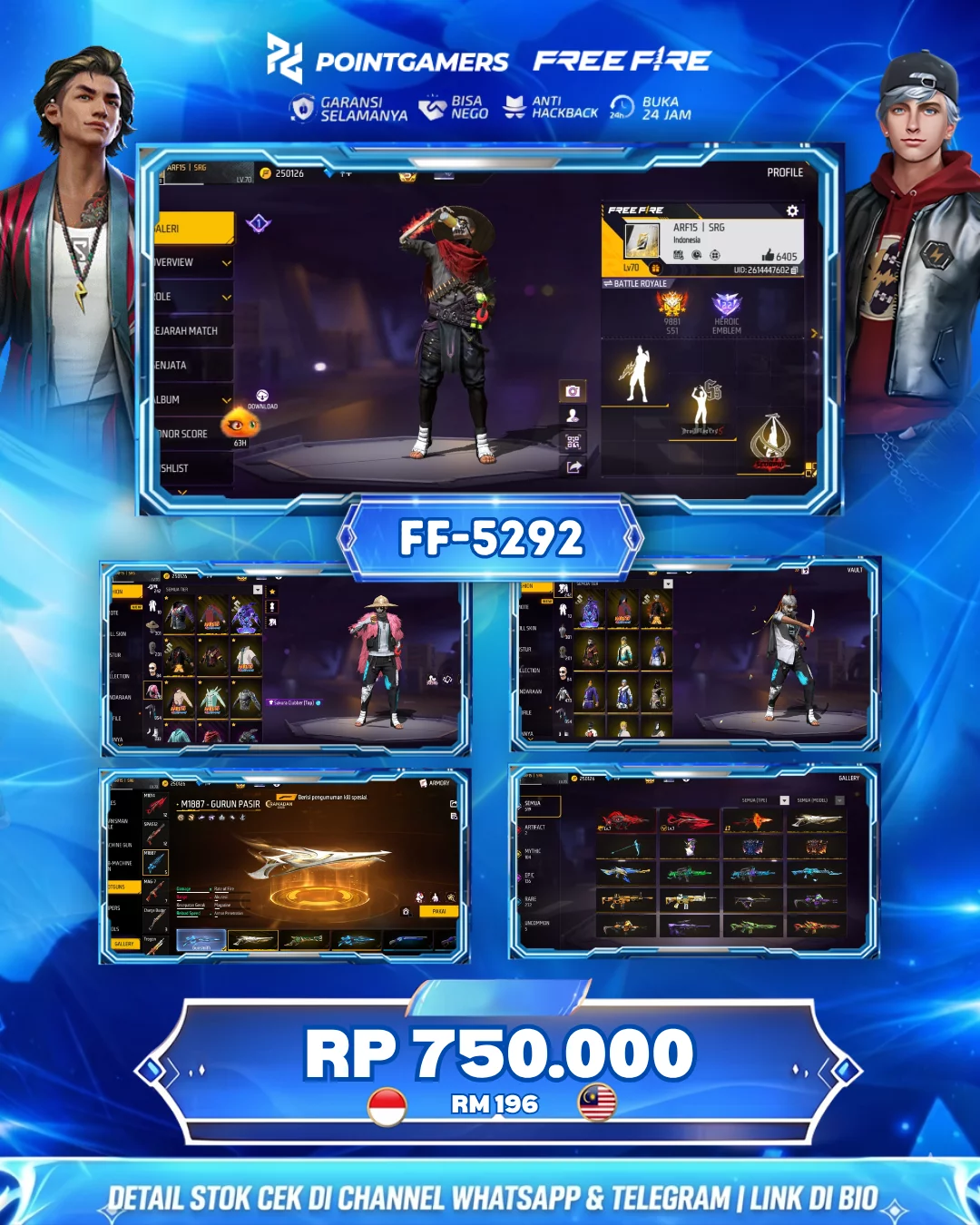 BUNDLE FF AUTO BOOYAH 4