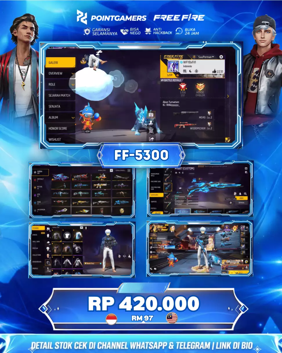 BUNDLE FF AUTO BOOYAH 2