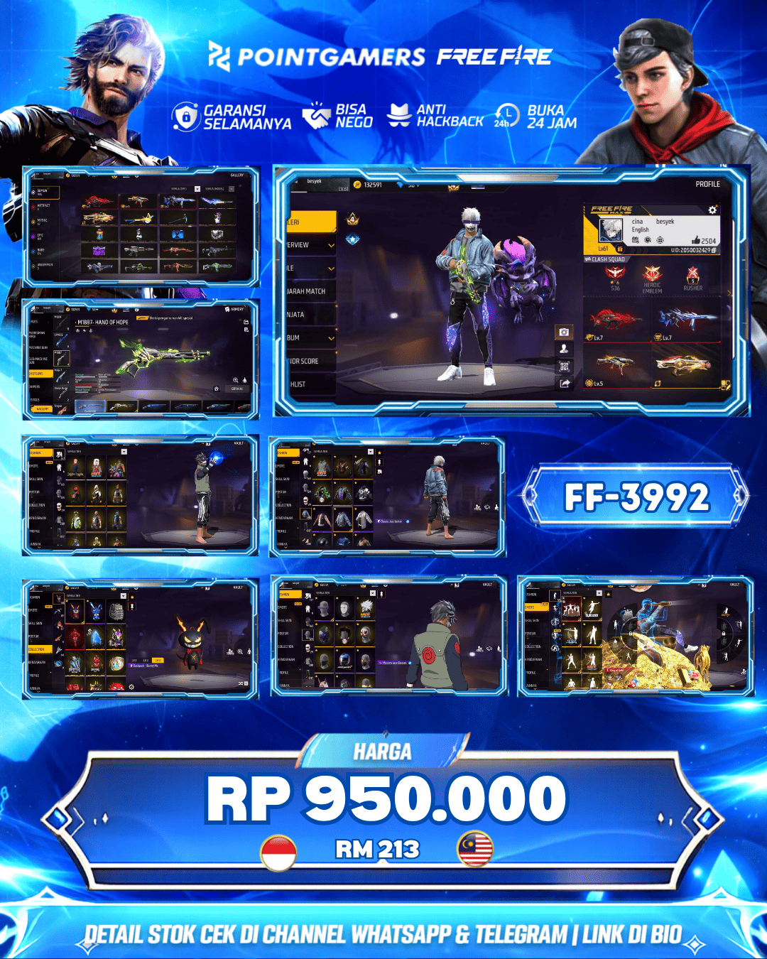 FF-3992 - MAX 2 EVO ADA 3, SG 2 : LUMUT, BUNNY, MAMBA, PELURU SUCI