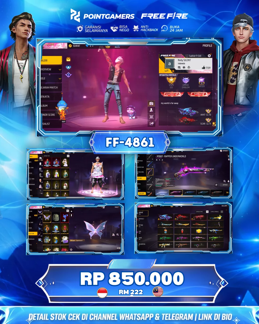 FF-4861 - EVO 3 MAX 2, SG 2 :  UNGU MAMBA BUNNY