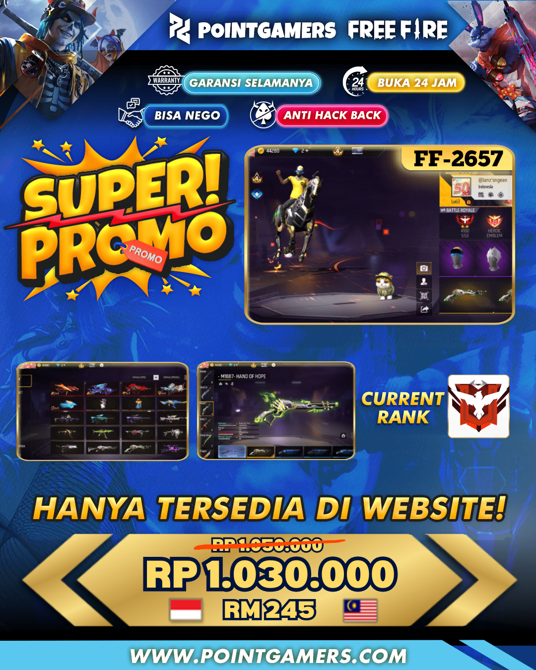 FF-2657 - PROMO 6 EVO 2 MAX TW 4, SG2 LUMUT 2RASA
