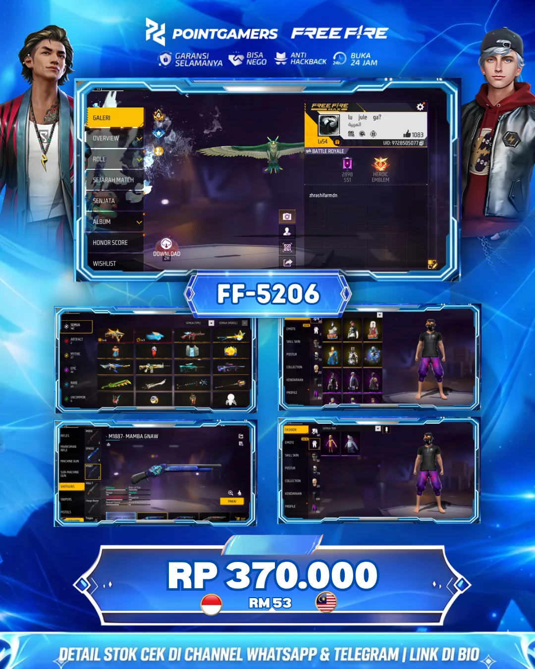 FF 5206 - 2 EVO MAX 1 TW 2, SG2 MAMBA 2RASA