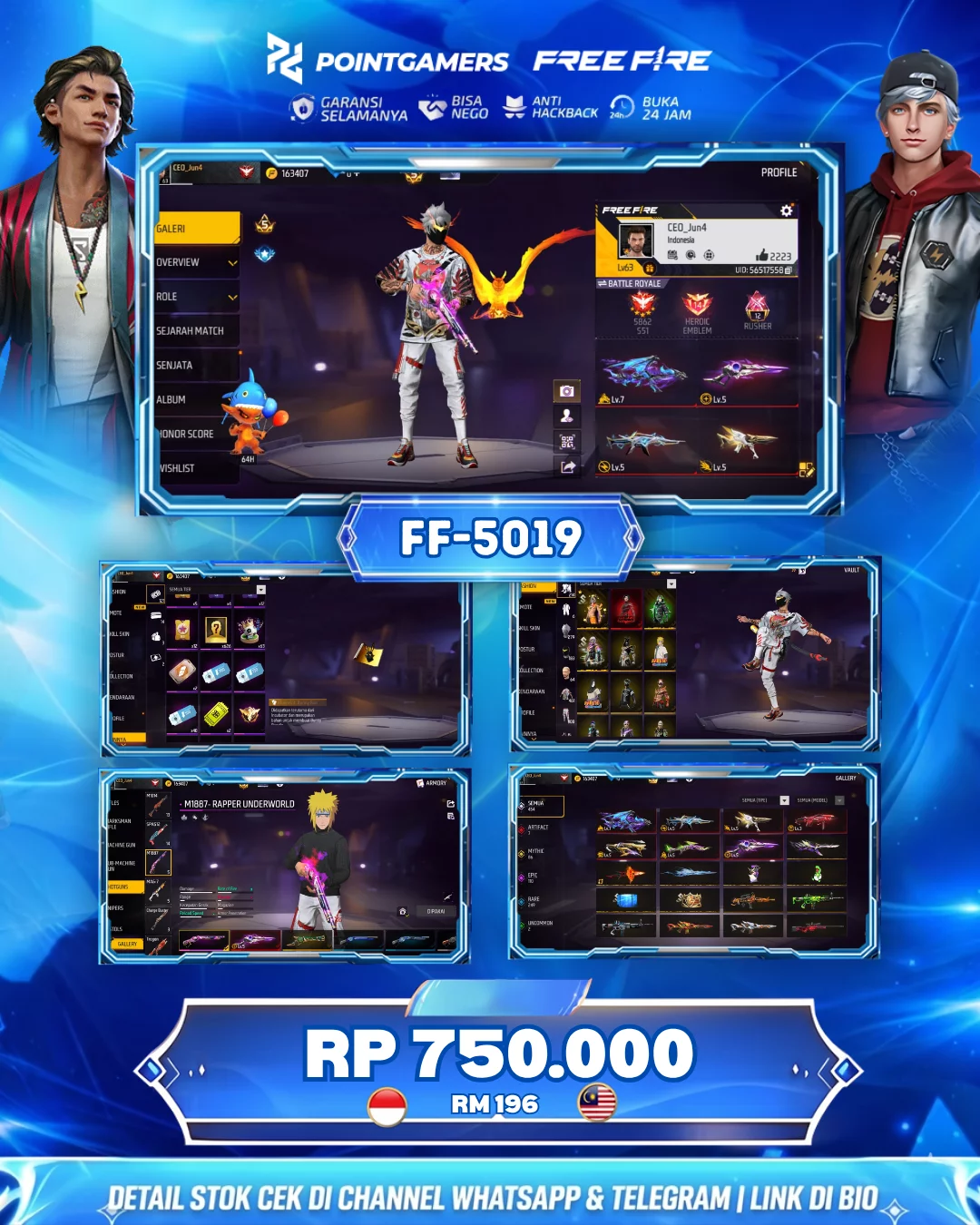 FF5019 - EVO 7 MAX 1 OTW 3 MAX, SG2 UNGU , LUMUT , TROMPET , EVO