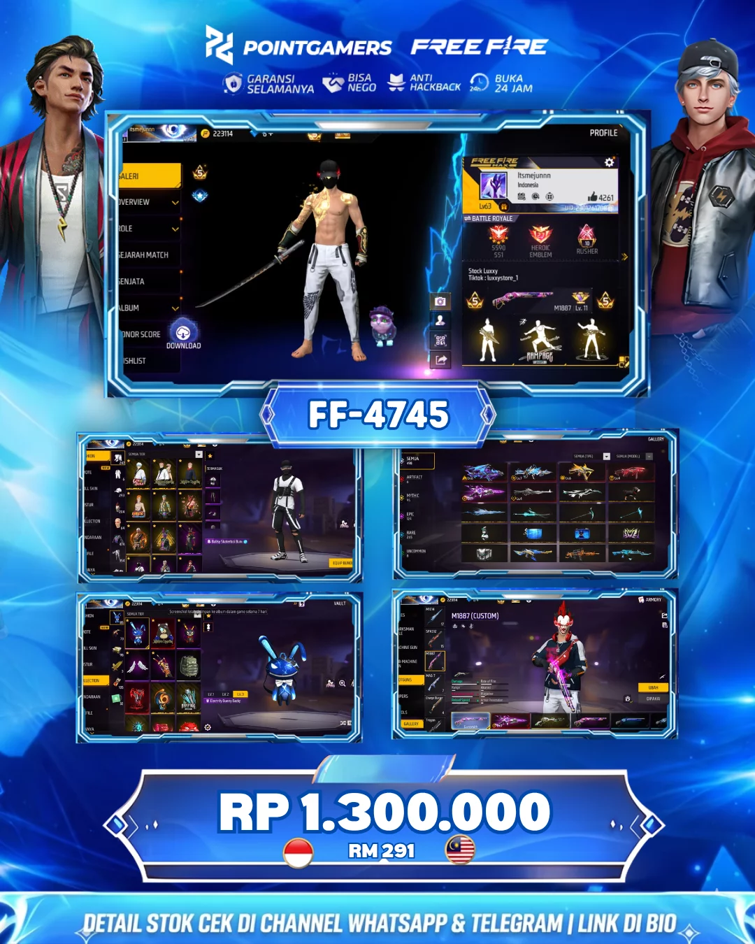 FF-4745 - EVO 6, MAX 2 TW 4, SG 2 : RAPER,LUMUT, EVO,MAMBA