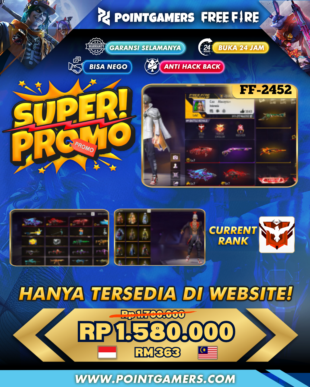 FF-2452 - PROMO 4 EVO MAX , SG² UNGGU x TROMPET x SOLAR x METEOR