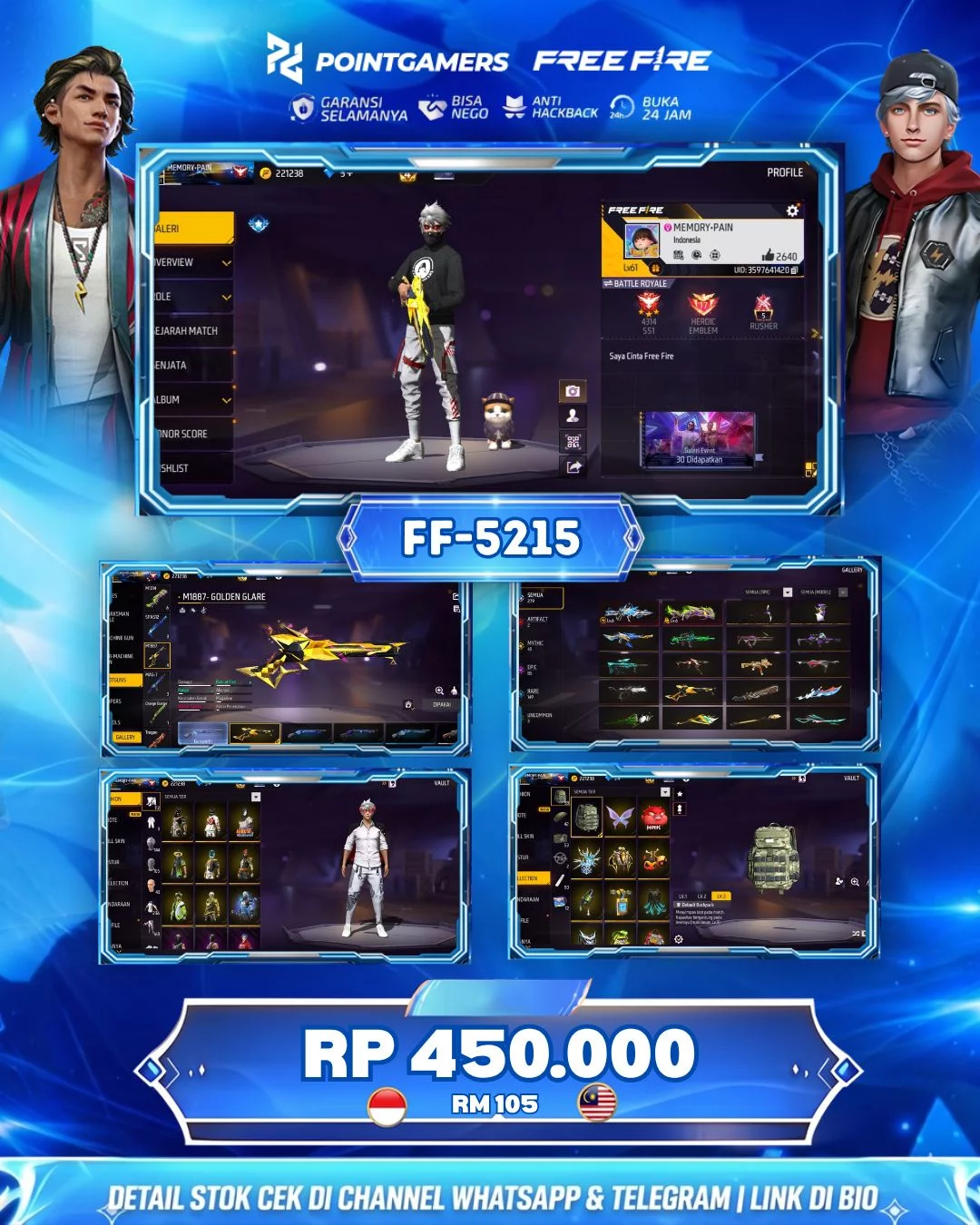 FF-5215 - MAX :  TW 2 EVO : 2, SG 2 :  GOLDEN MAMBA BUNNY