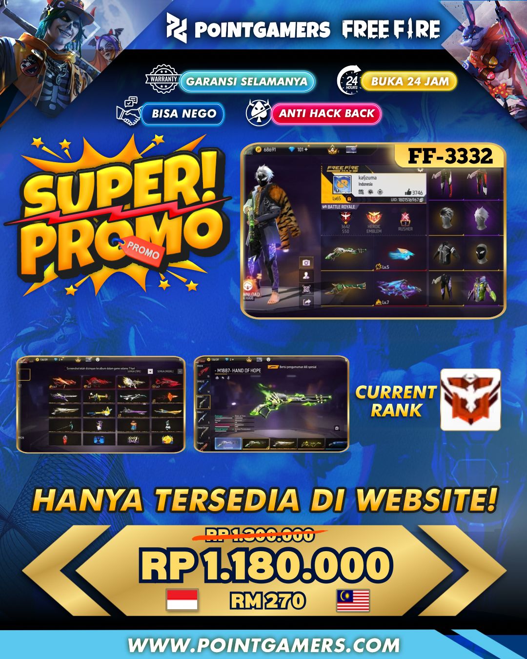FF-3332 - PROMO EVO 4 MAX 3 OTW 4 MAX