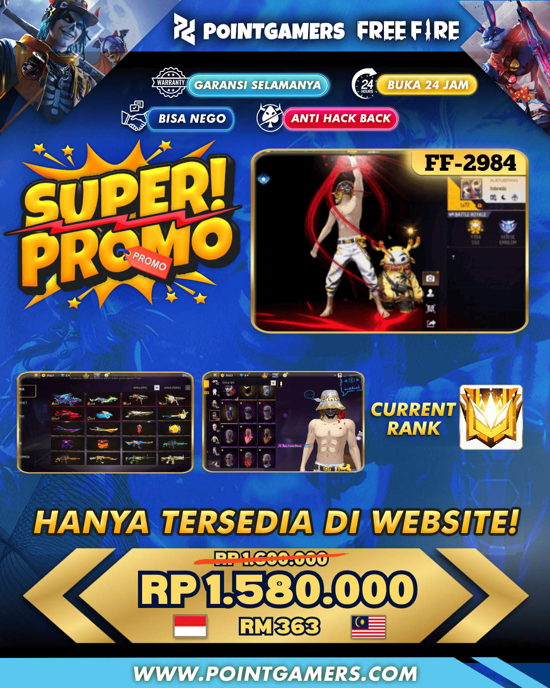 FF-2984 - PROMO SG 2 RAPER,GURUN PASIR, MAMBA
