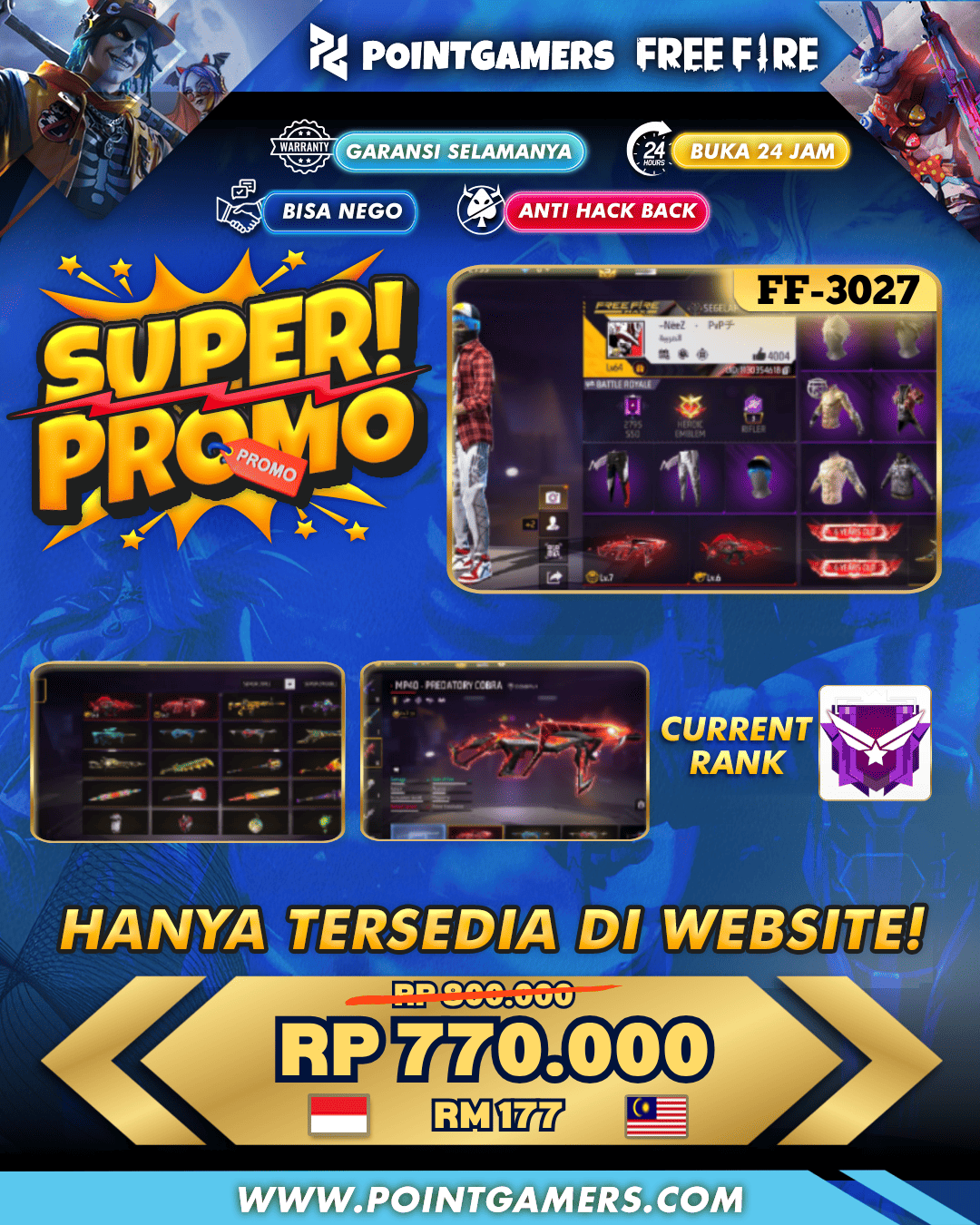 FF-3027 - PROMO 2 EVO MAX 2 TW 2, SG KNALPOT 2RASA