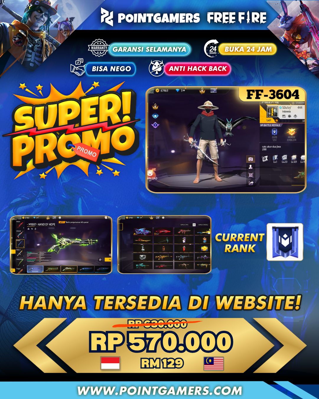 FF-3604 - PROMO 2 EVO MAX 1, SG2 LUMUT KNALPOT 2RASA