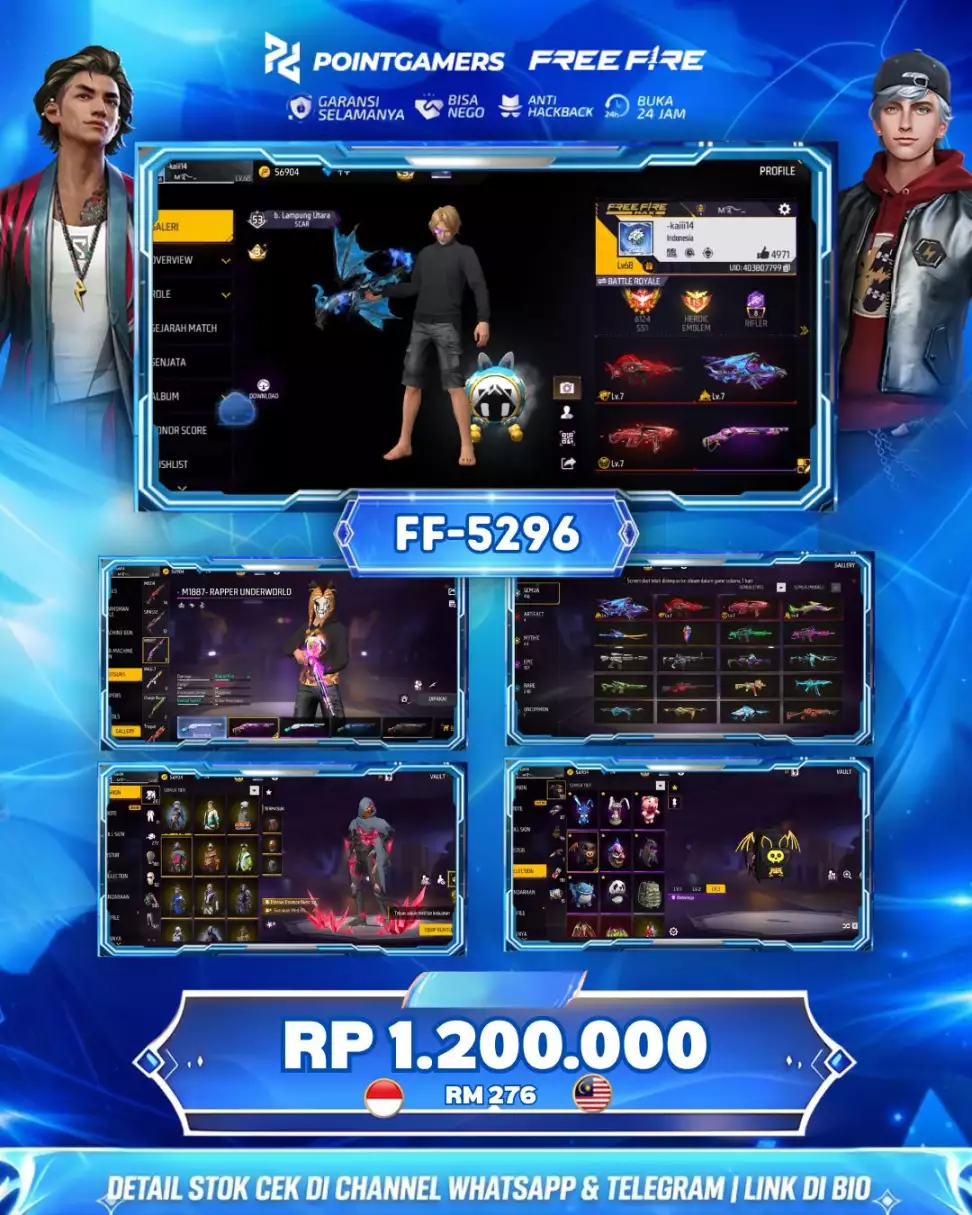 BUNDLE FF AUTO BOOYAH 3