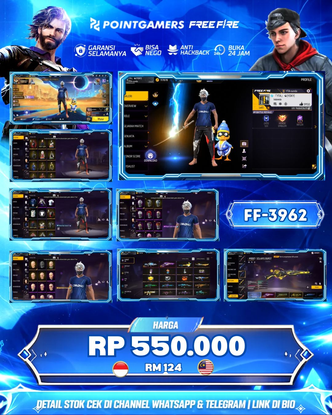 FF-3962 - 2 EVO MAX 1, SG2 EVO SOLAR KNALPOT 3RASA