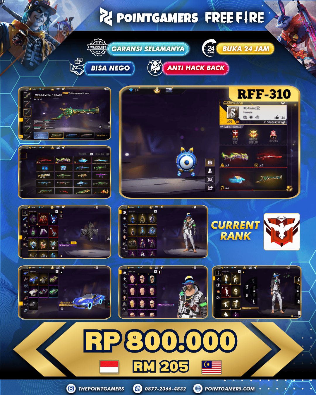 RFF-0310 - 3 EVO MAX 2, SG2 KNALPOT 2RASA