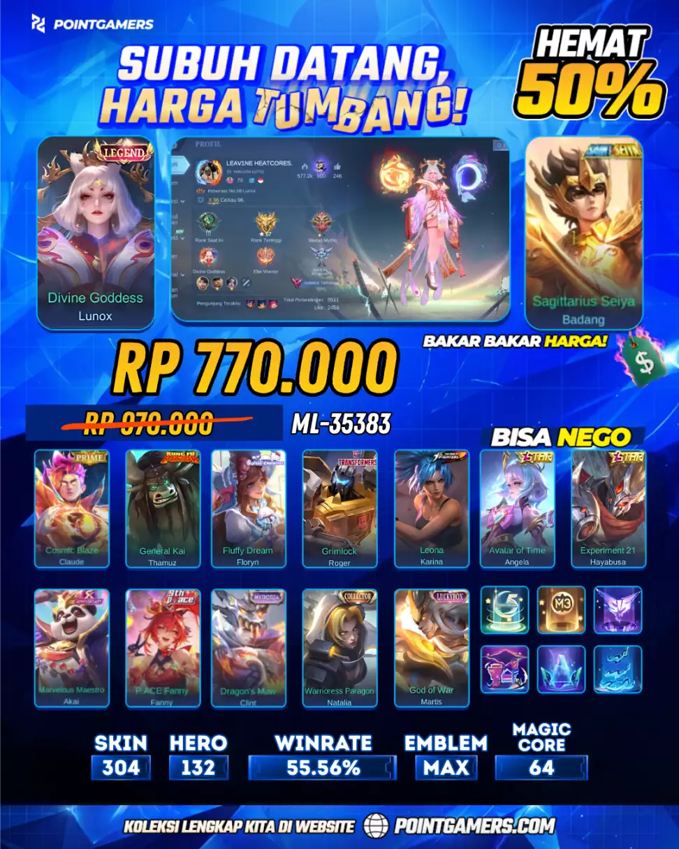 ML-35383 - LUNOX LEGEND, BADANG SAINT