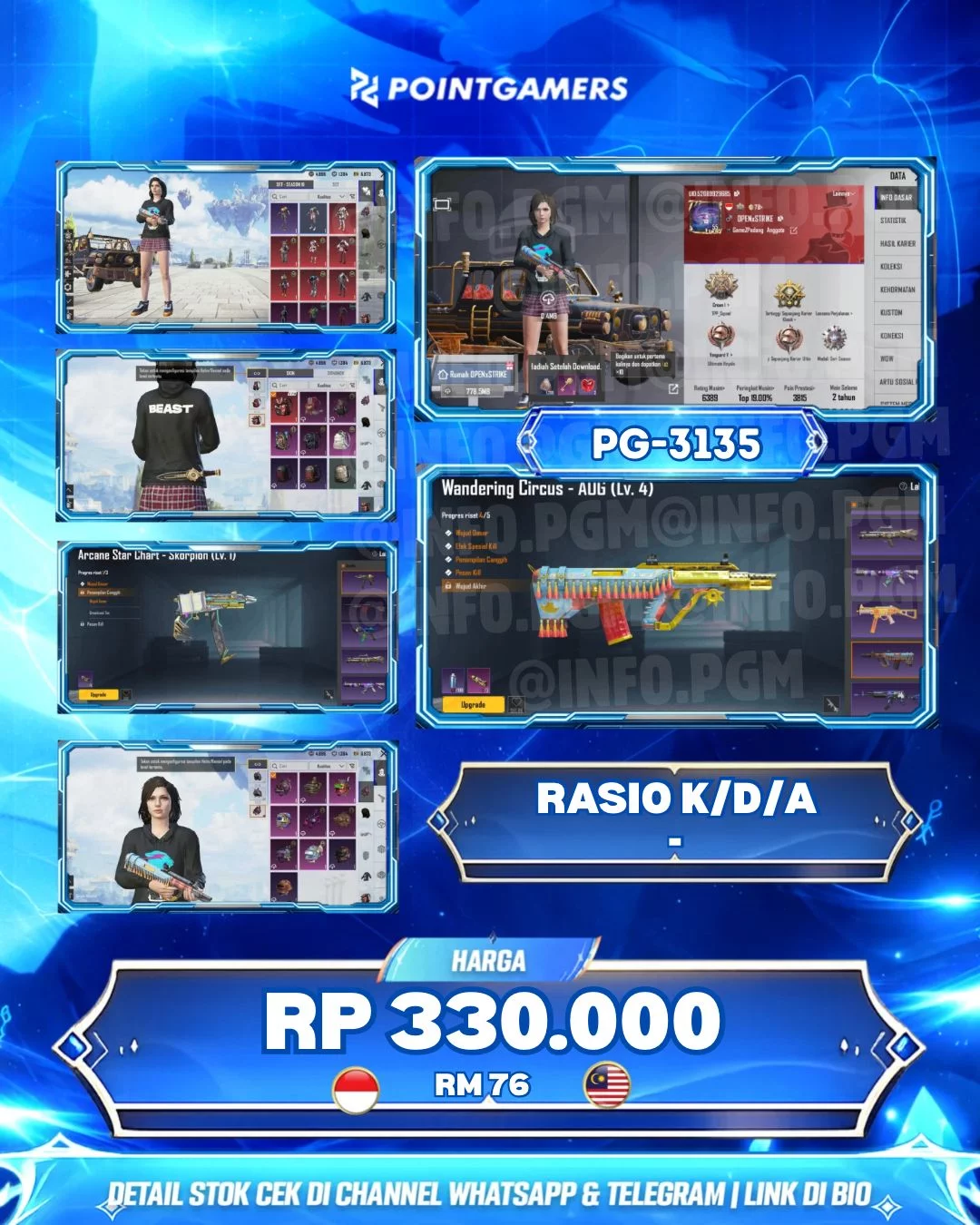PG-3135 - AUG WANDURING CIRCUS LV4, S1897 SPLENDID ASSAULT LV2