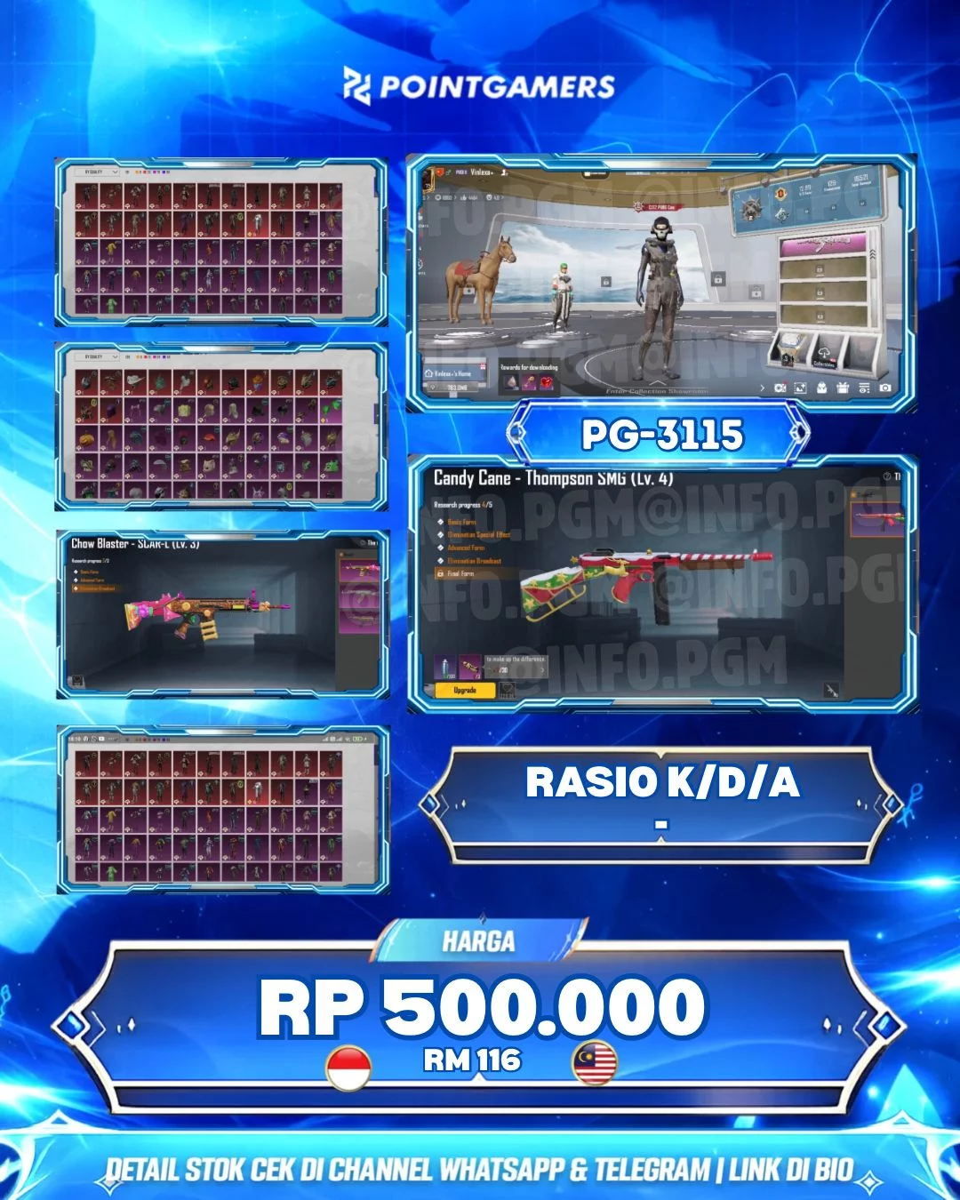 PG-3115 - THOMPSON - CANDY CANE LEVEL 4, SCARL - CHOW BLASTER LEVEL 3