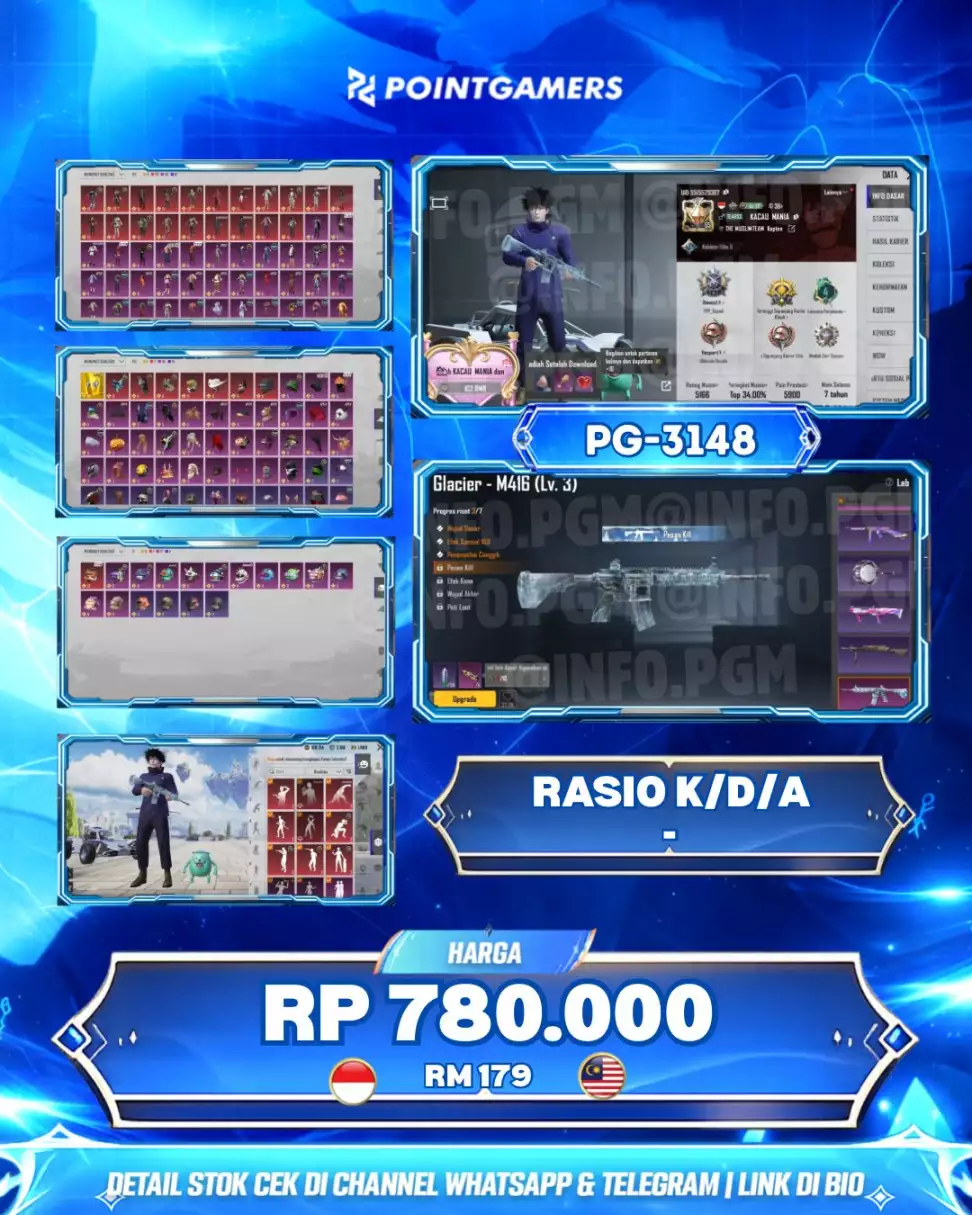 PG-3148 - M4 GLACIER LVL 3, DP REBEL LVL MAX