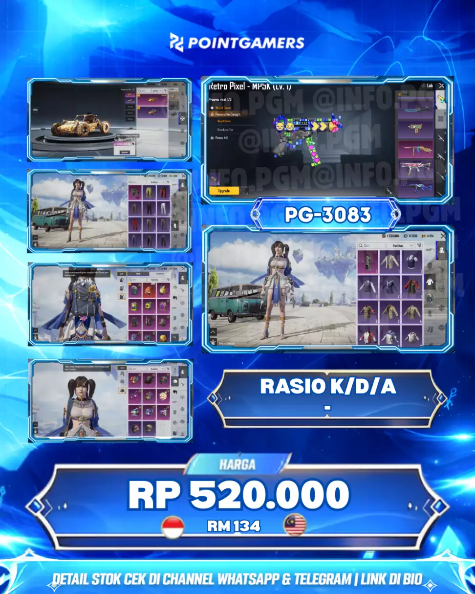 PG-3083 - MP5K RETRO PIXEL LEVEL 1, ⁠THOMPSON SMG LILAC FINESSE LEVEL MAX
