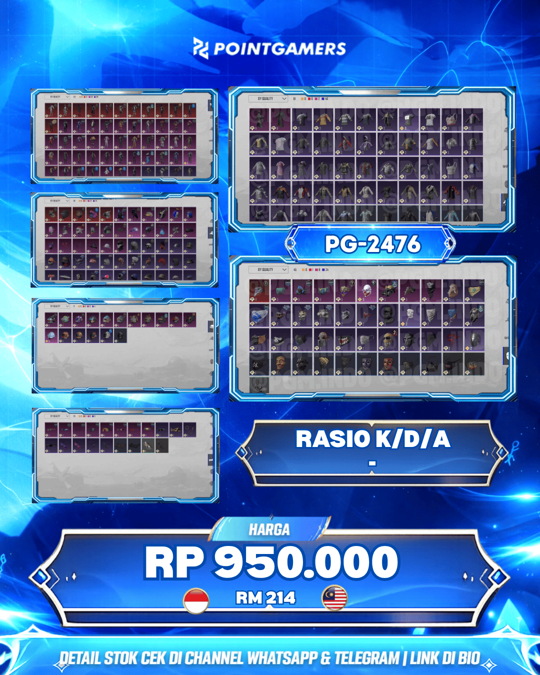 PG-2476 - M416 - GLACIER LEVEL 4 OTW 5, AK CODEBREAKER LVL 1