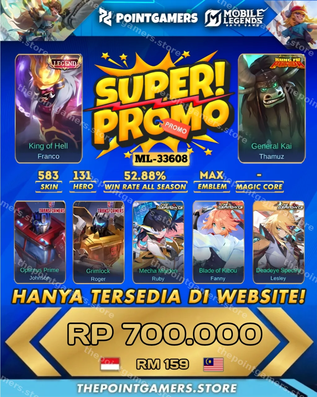PROMO ROGER TRANSFORMER, FRANCO LEGEND 1