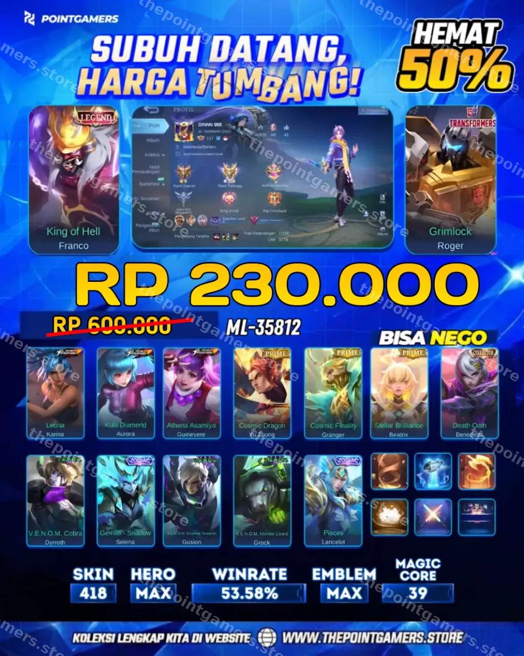 FRANCO LEGEND, GUINEVERE KOF 1