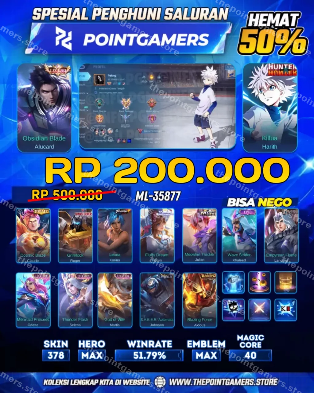 ALUCARD LEGEND, HARITH HXH 1