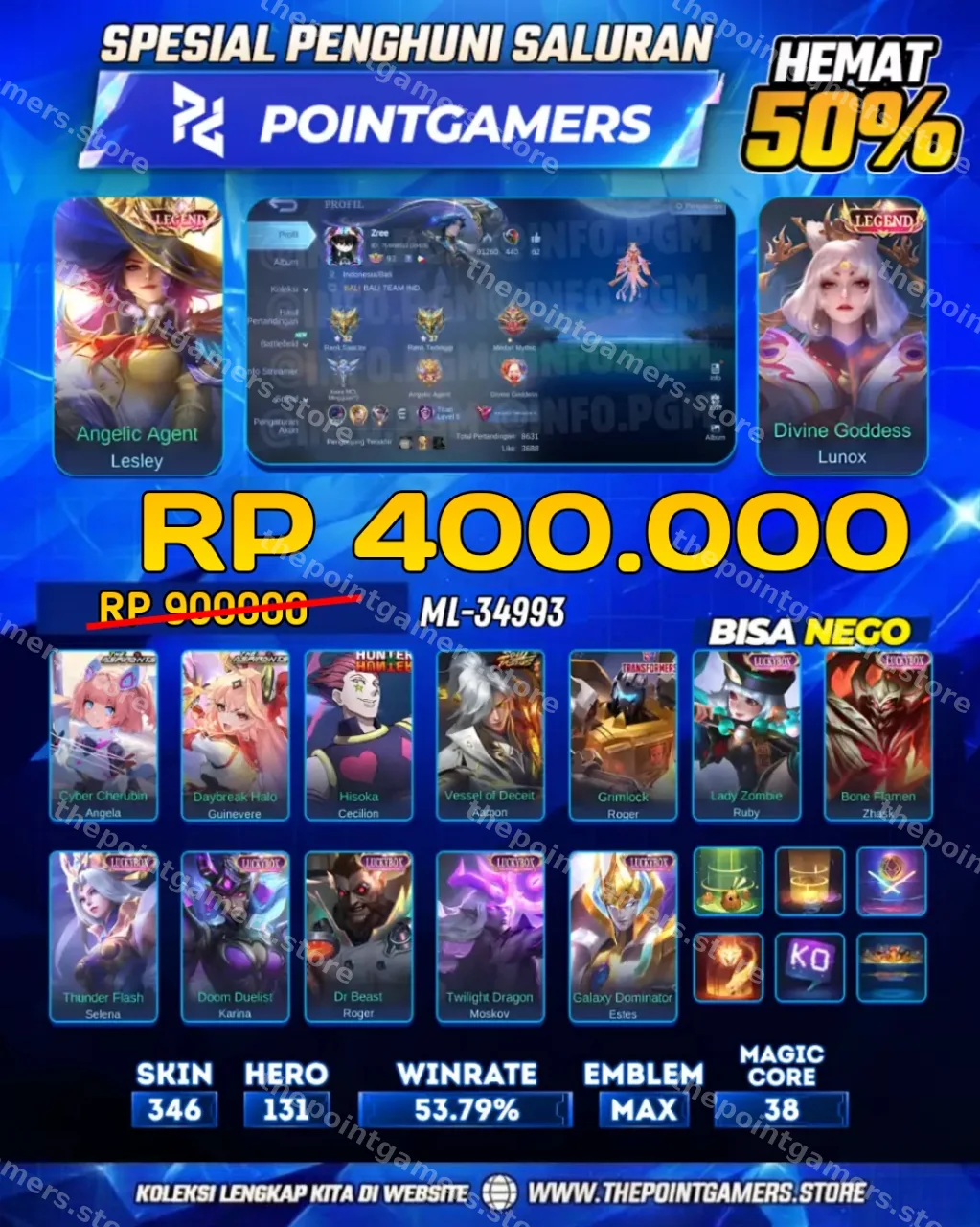 ML-34993 - LESLEY LEGEND, LUNOX LEGEND
