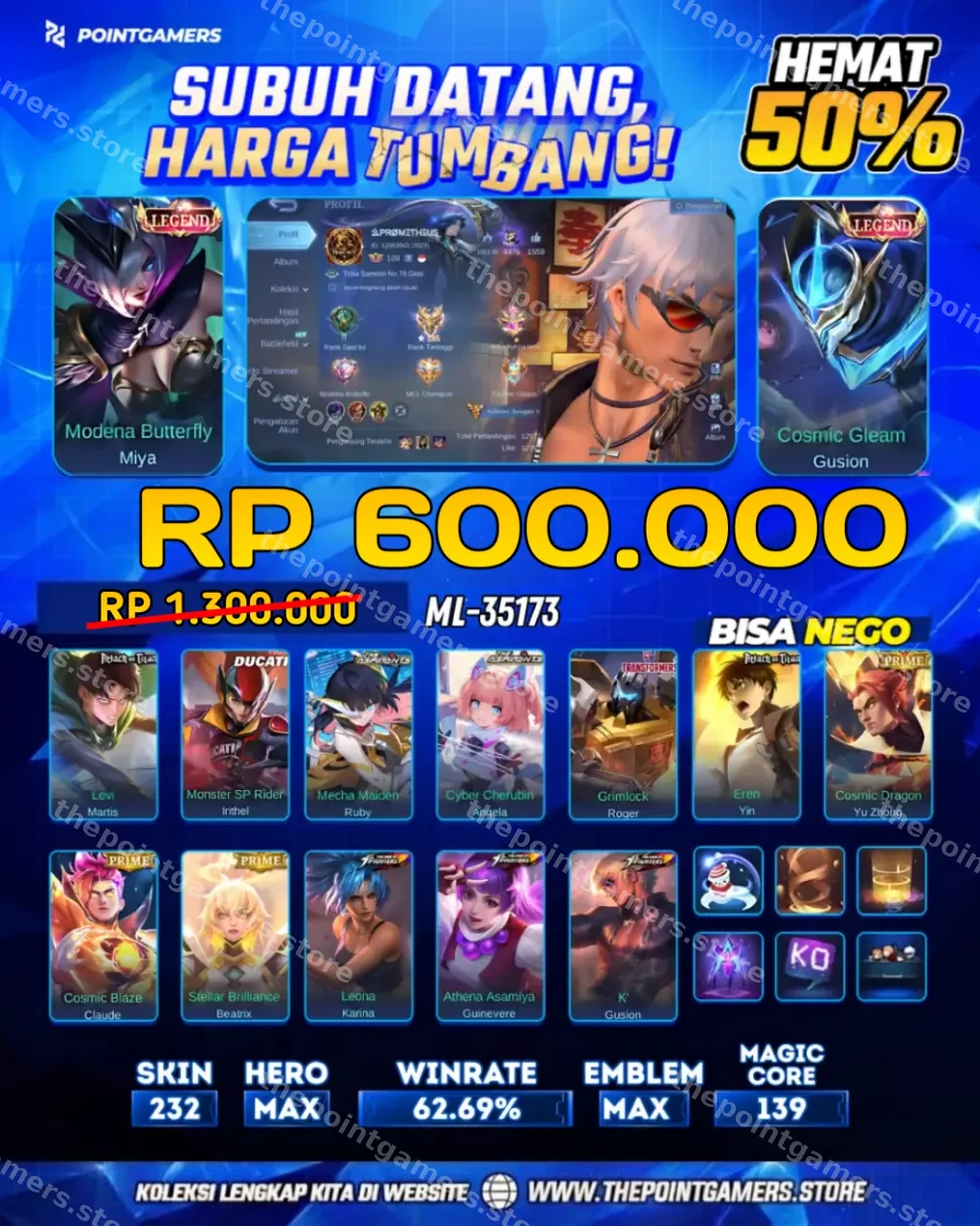 ML-35173 - MIYA LEGEND, GUSION LEGEND
