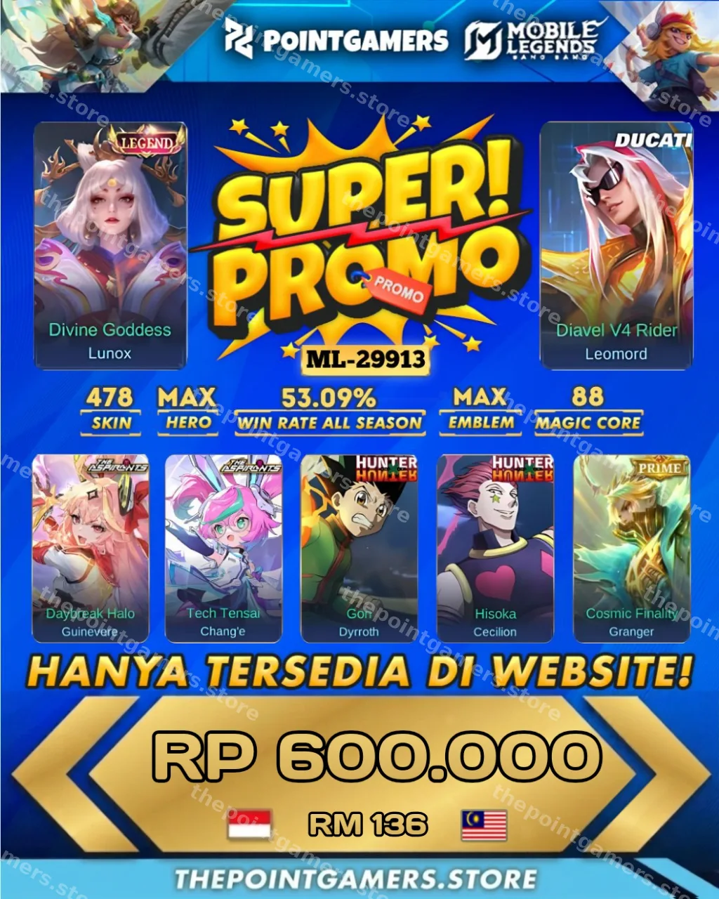 ML-29913 - PROMO LUNOX LEGEND, LEOMORD DUCATI