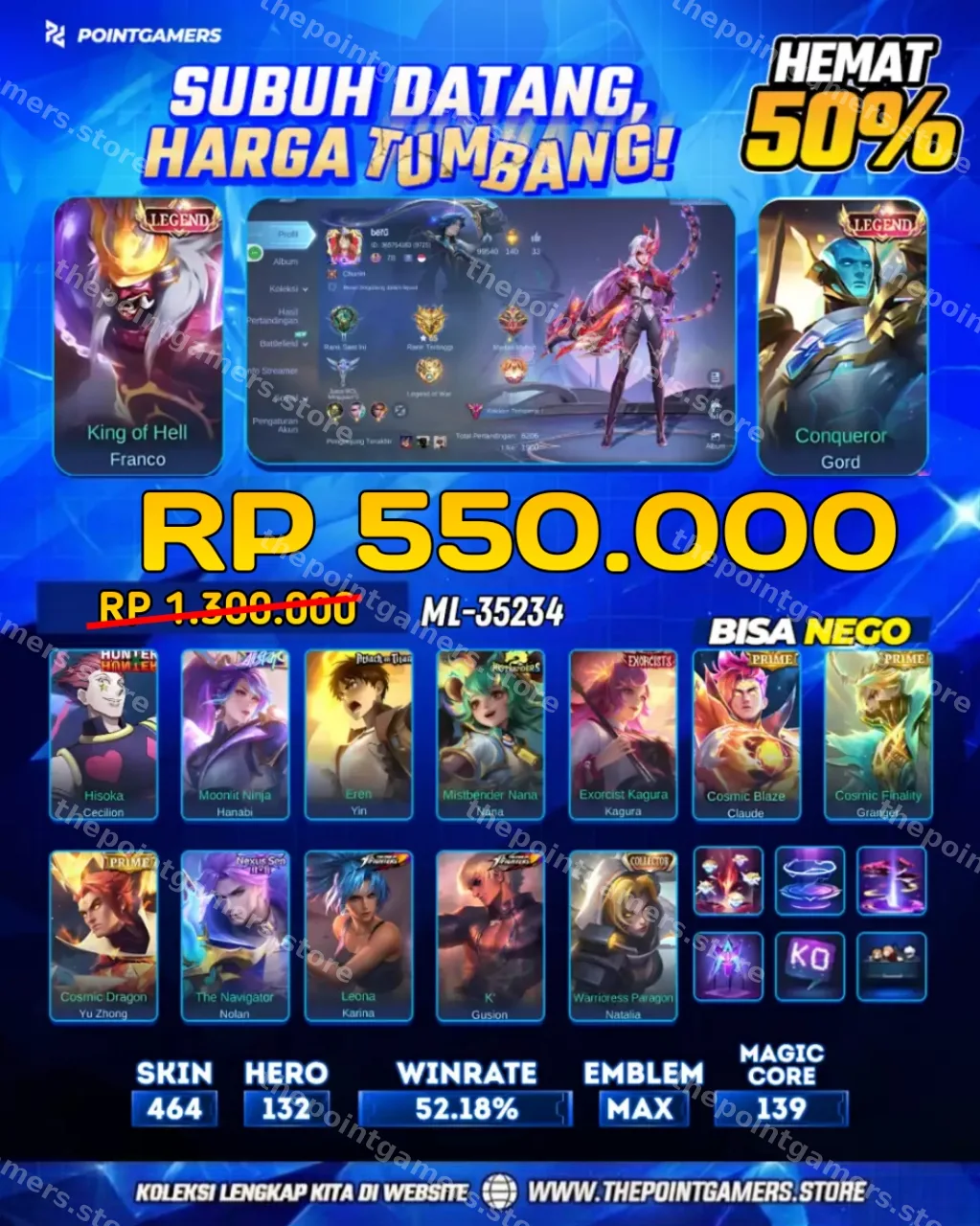 ML-35234 - FRANCO LEGEND, GORD LEGEND