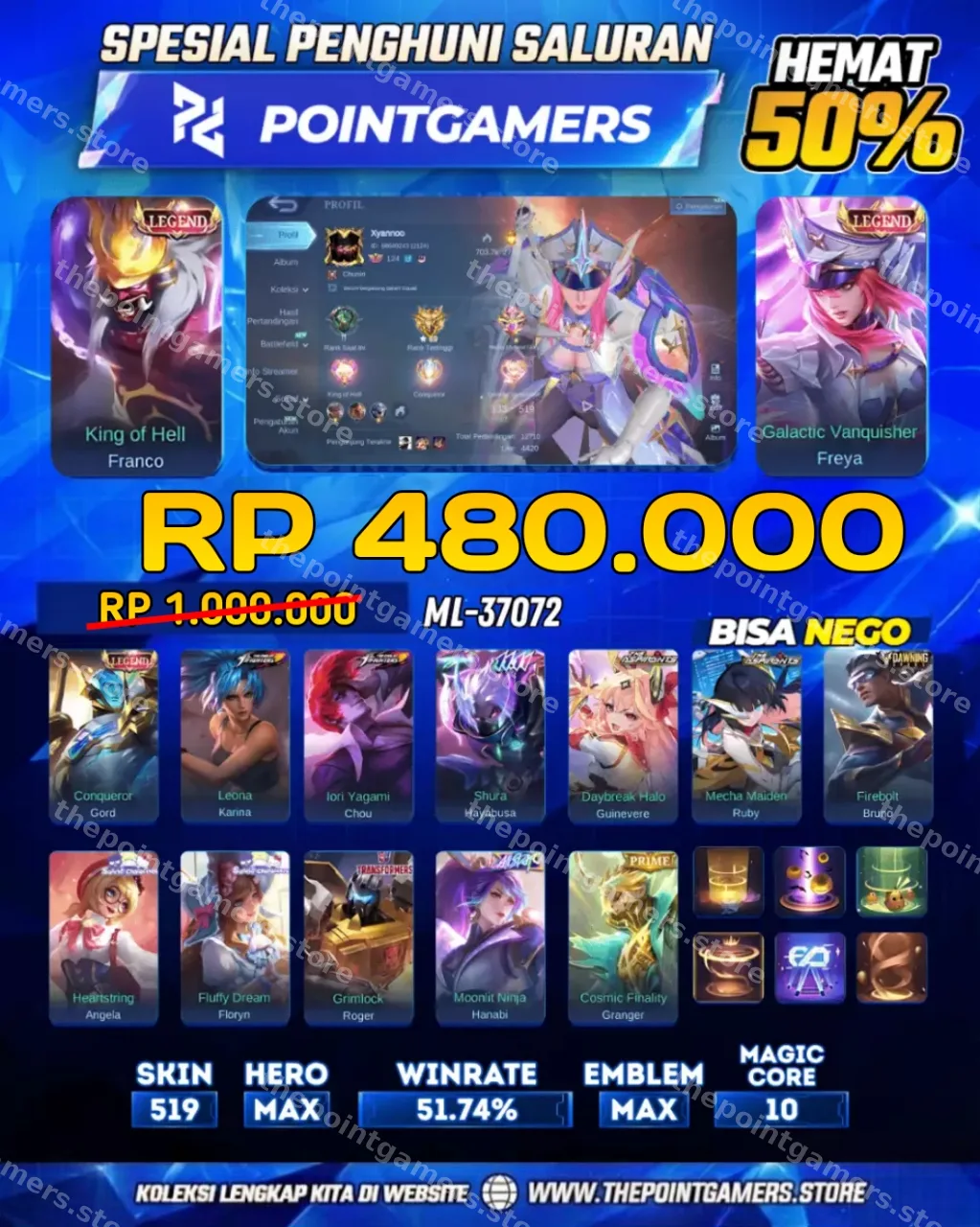 ML-37072 - FRANCO LEGEND, FREYA LEGEND