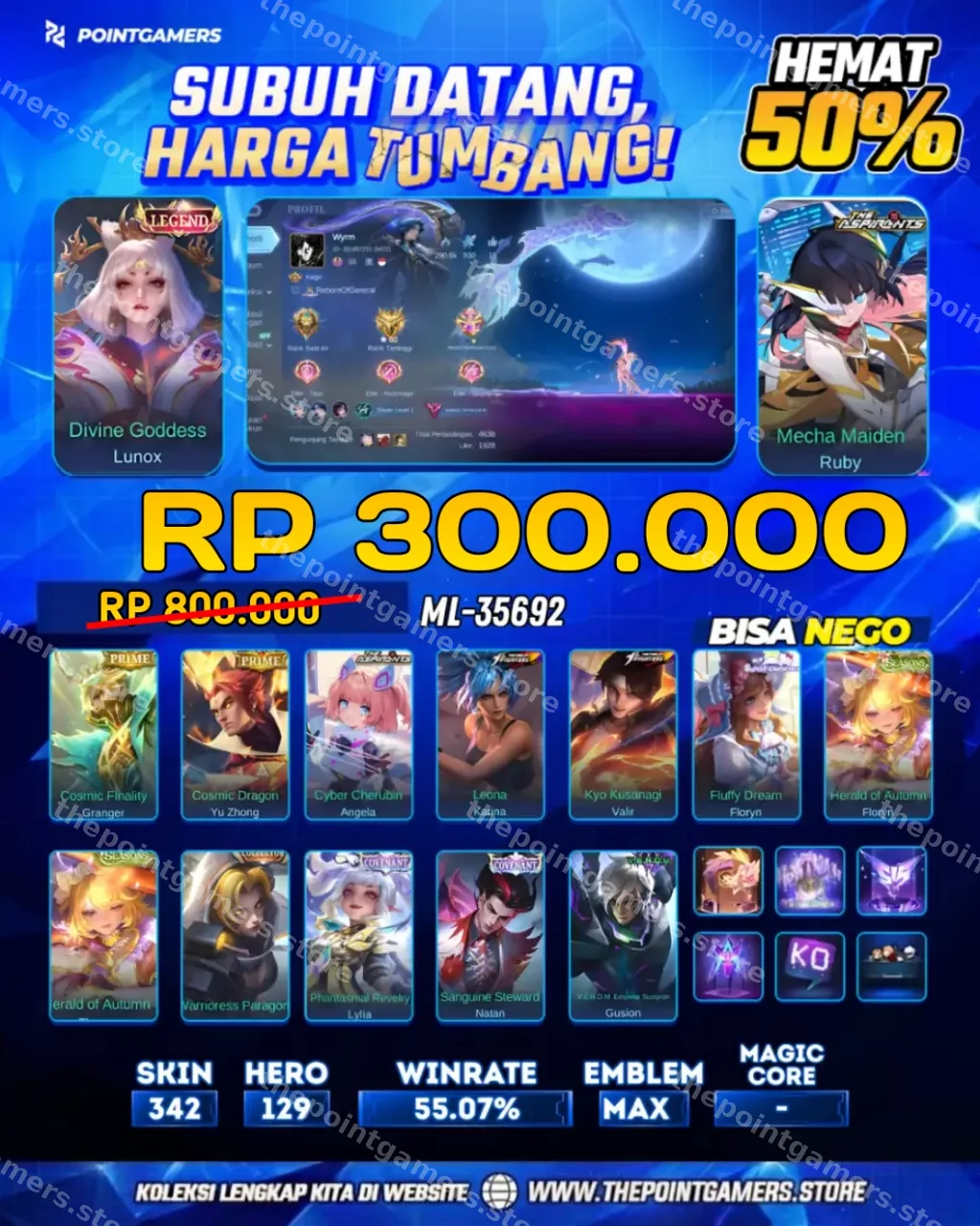 ML-35692 -  "LUNOX LEGEND, RUBY ASPIRANTS"