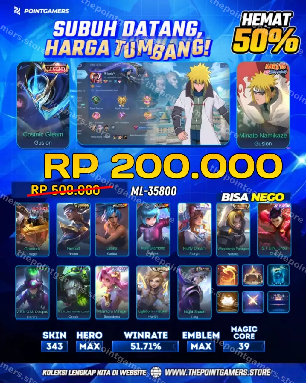 ML-35800 - GUSION LEGEND, GUSION MINATO