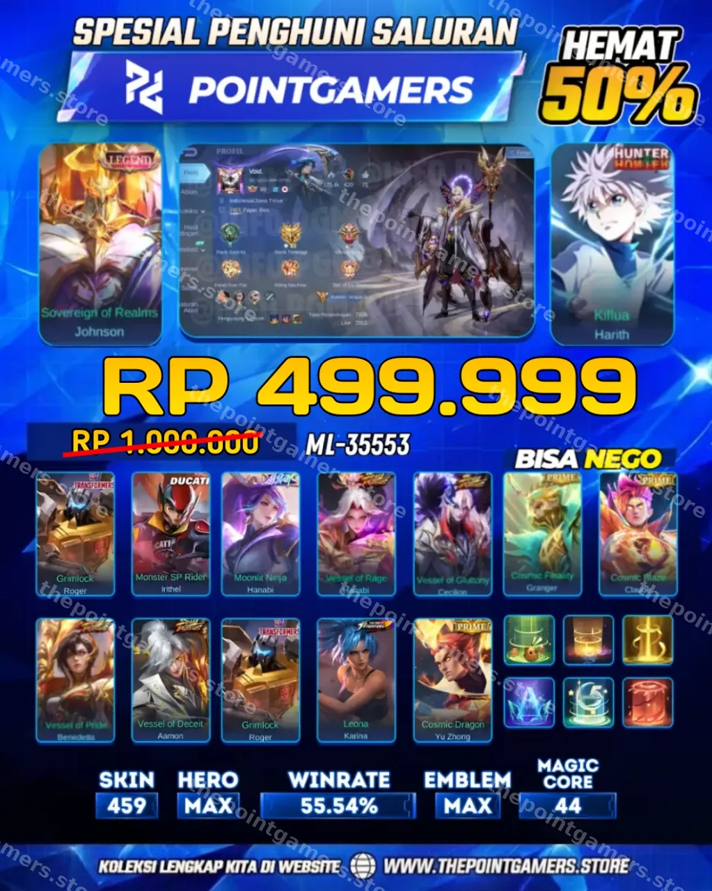 ML-35553 - JOHNSON LEGEND, HARITH HXH