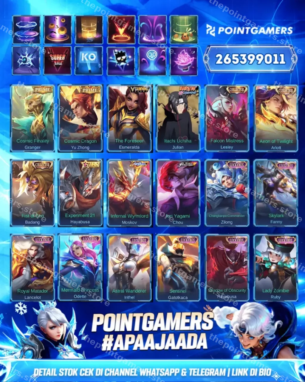 GUSION LEGEND, ALUCARD LEGEND 2