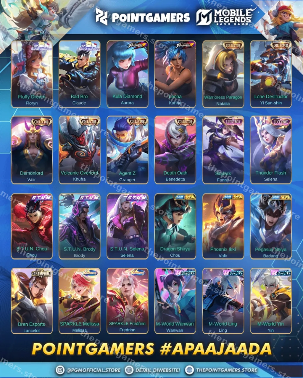 PROMO FREYA LEGEND, GUSION LEGEND, FRANCO LEGEND, SABER LEGEND 3
