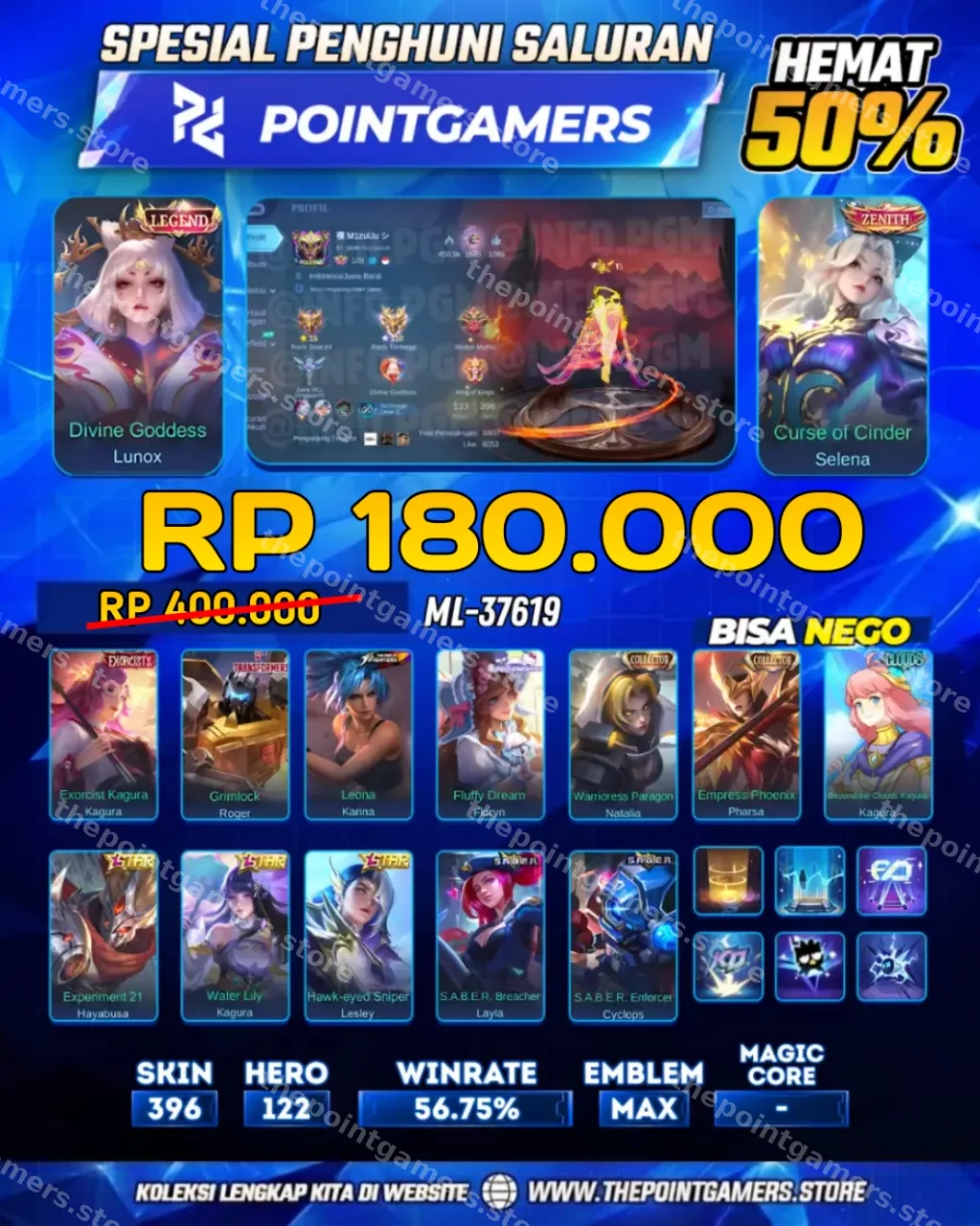 LUNOX LEGEND, SELENA ZENITH 1