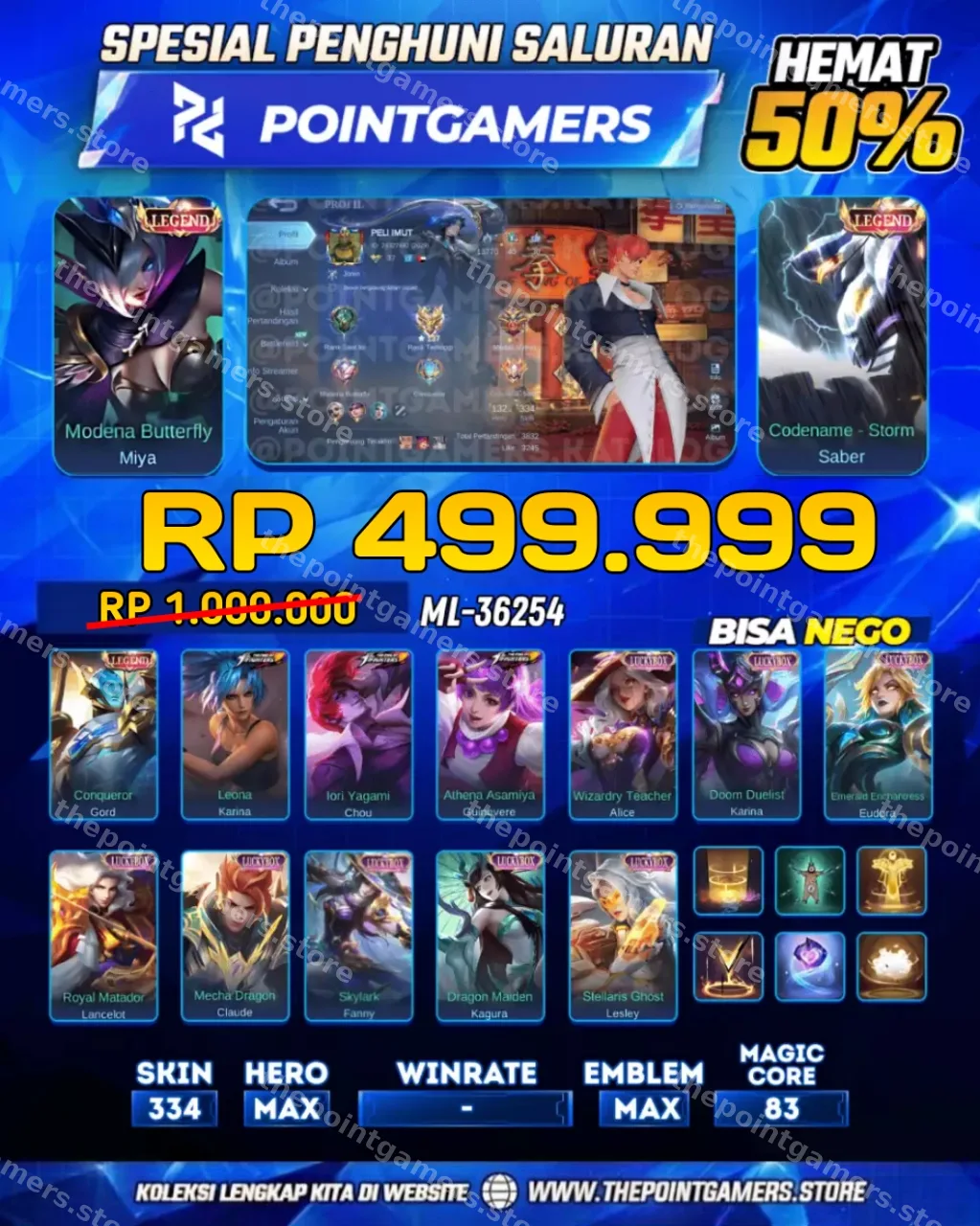 ML-36254 - MIYA LEGEND, SABER LEGEND