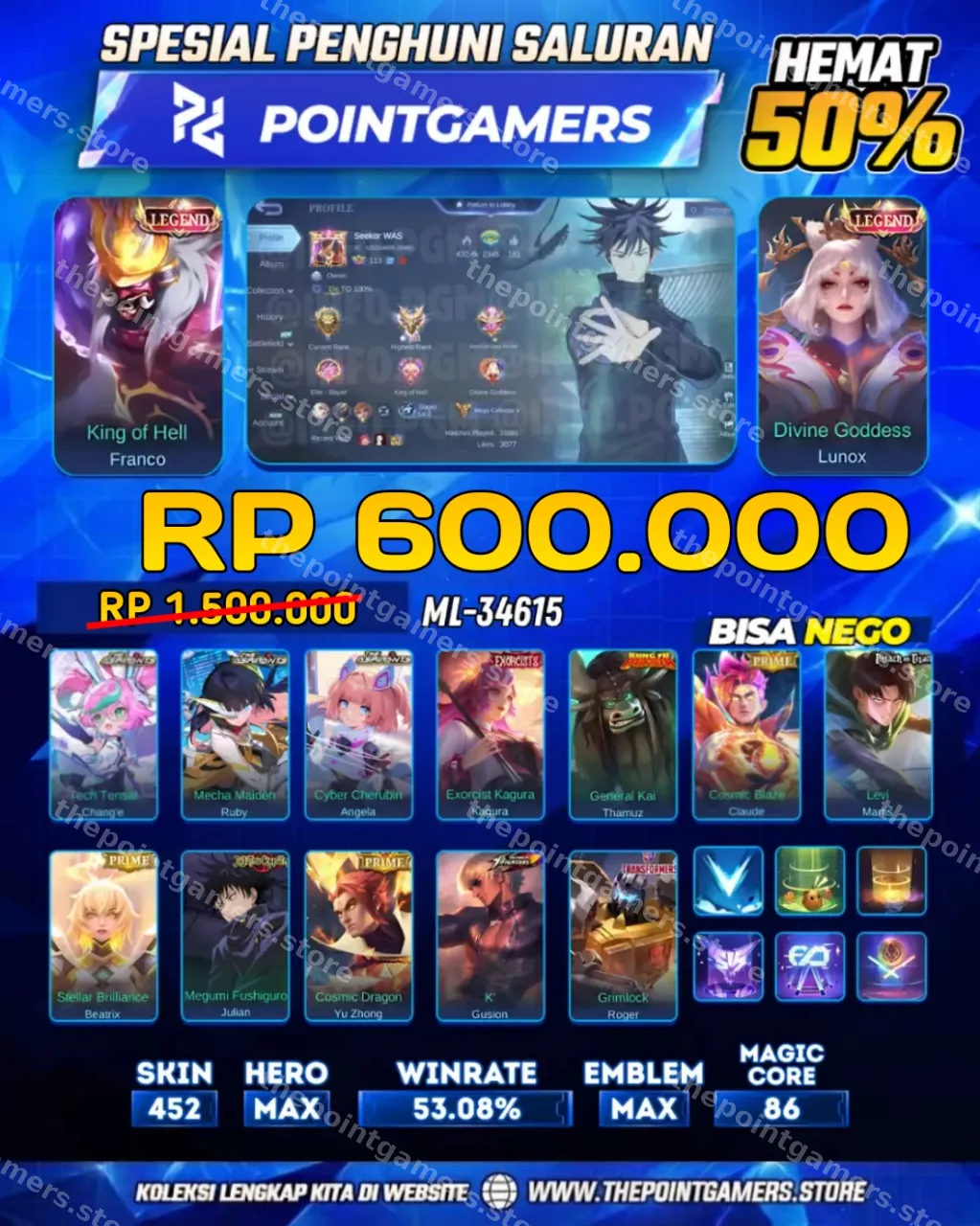 ML-34615 - FRANCO LEGEND, LUNOX LEGEND