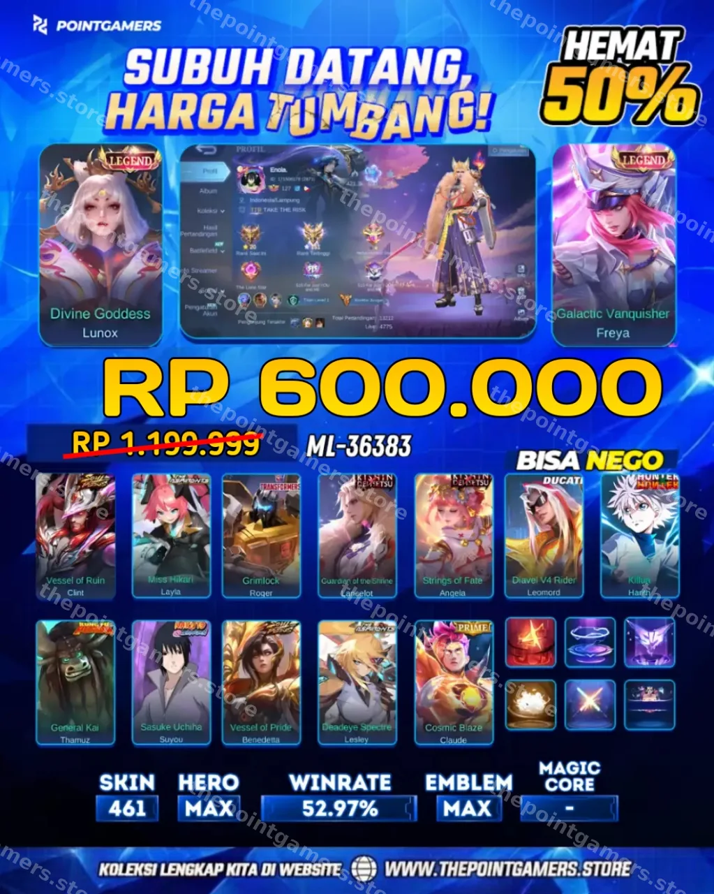 LUNOX LEGEND, FREYA LEGEND 1